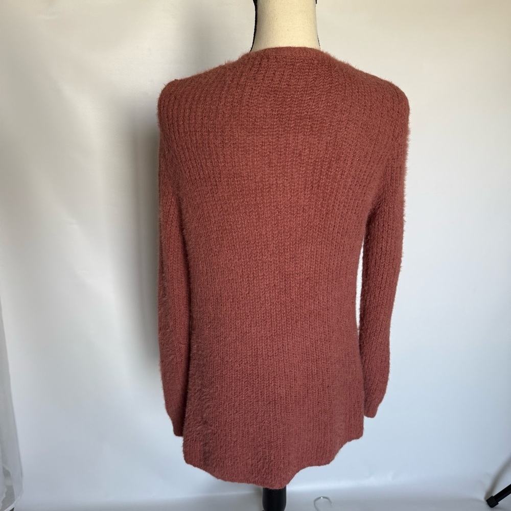 Miracle Rust Open-Front Cardigan Size Small - image 5